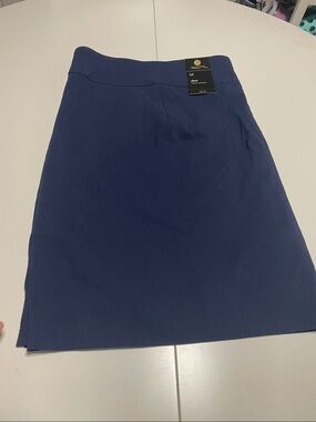 JM Collection Navy Stretch Mini Skort
